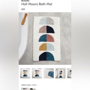 West Elm Half Moons Bathmat